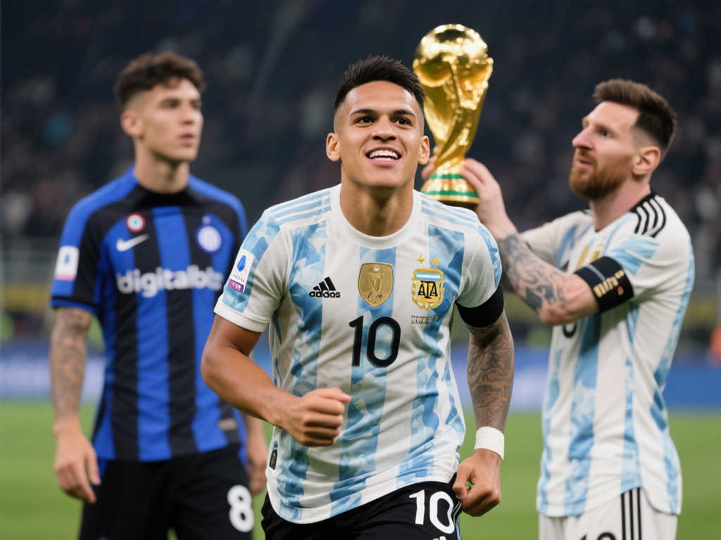 国米淘汰巴萨后，金球奖排行更新：劳塔罗成夺奖热门！