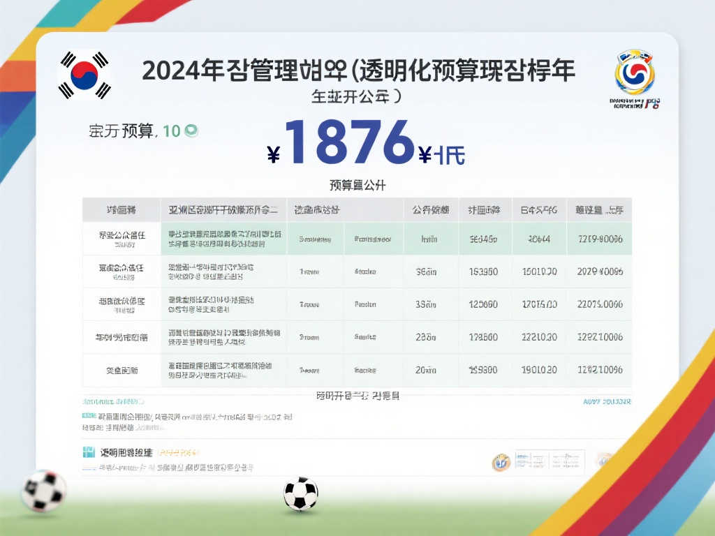 韩国足协2024年预算公开,总额高达1876亿韩元 韩国足协2024年预算公开,总额高达1876亿韩元